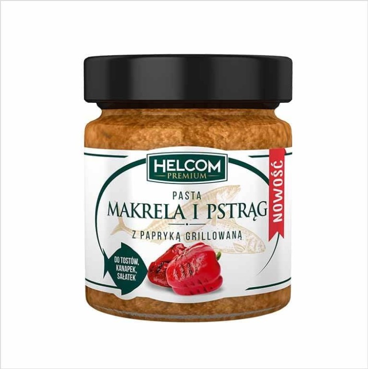 Pasta makrela i pstrąg z papryką grillowaną Helcom Premium 225ml.jpg