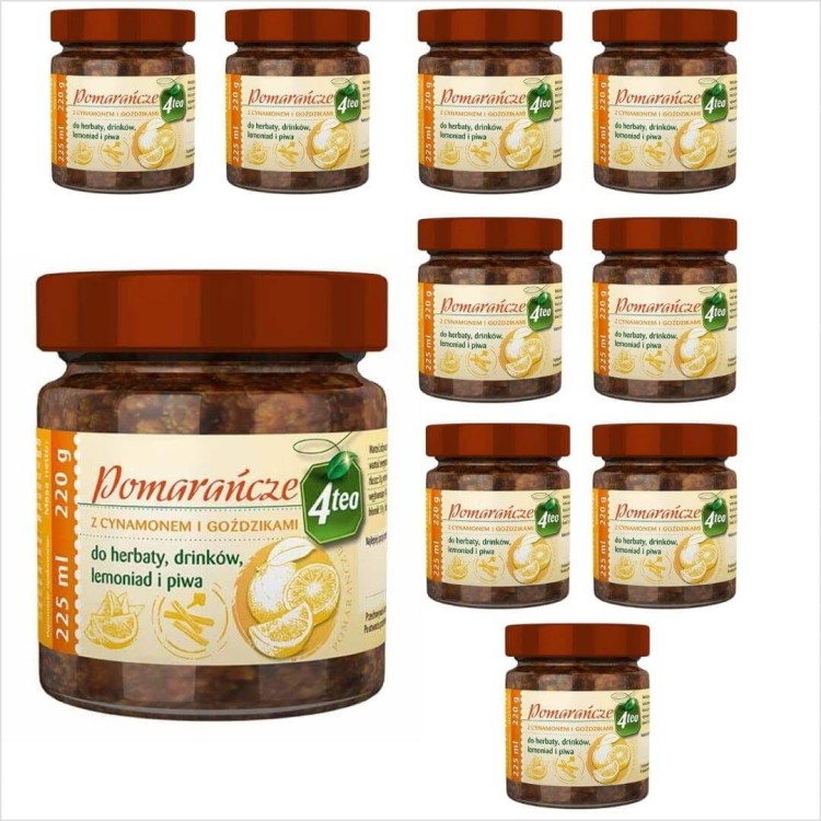 Pomarańcze z cynamonem i goździkami 4tea 225ml (zestaw 10 sztuk).jpg