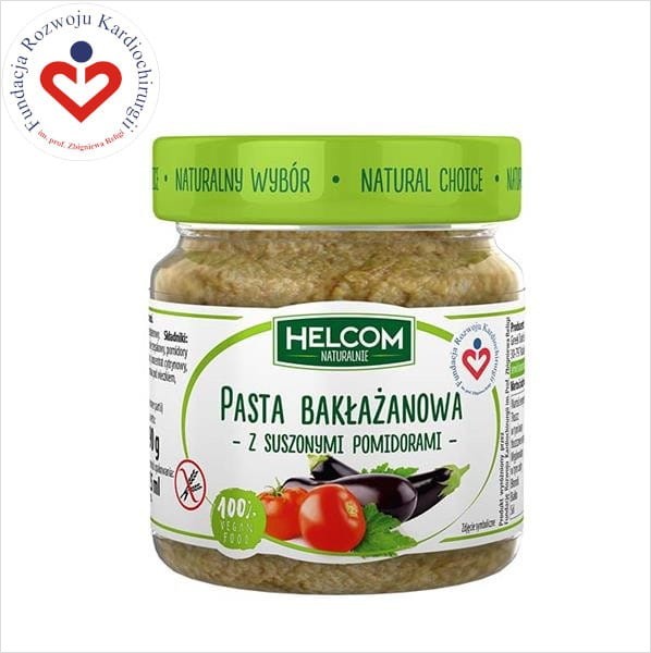 Pasta bakłażanowa z suszonymi pomidorami Helcom Naturalnie 225ml