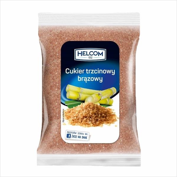 Cukier trzcinowy brązowy Helcom 1kg