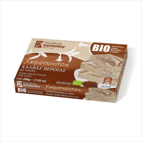 Grecka, ekologiczna chałwa z kakao Kandylas 200g.jpg