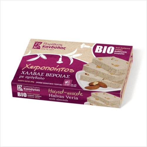 Grecka, ekologiczna chałwa z migdałami Kandylas 200g.jpg