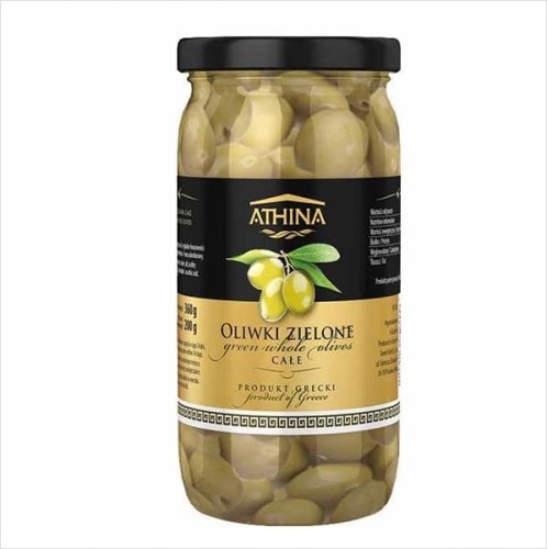 Oliwki zielone całe Athina 360g