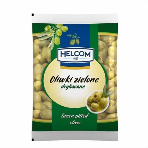 Oliwki zielone drylowane Helcom 195g