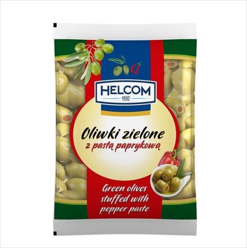 Oliwki zielone z pastą paprykową Helcom 195g