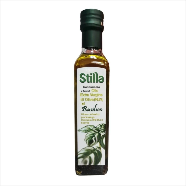 Włoska oliwa Extra Virgin z bazylią Stilla 250ml.jpg