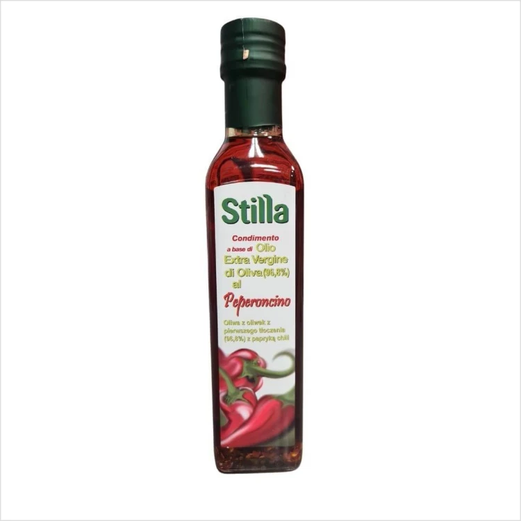 Włoska oliwa Extra Virgin z papryką chilli Stilla 250ml.jpg