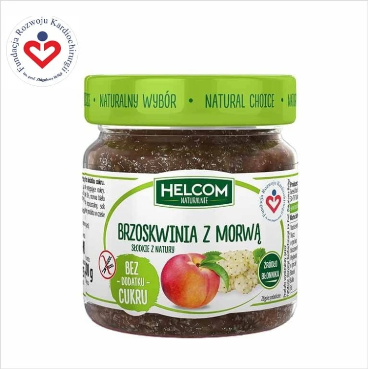 Pasta brzoskwinia z morwą Helcom Naturalnie 225ml.jpg