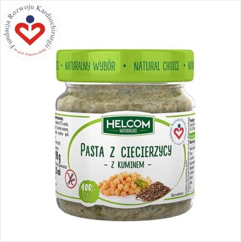 Pasta z ciecierzycy z kuminem Helcom Naturalnie 190g