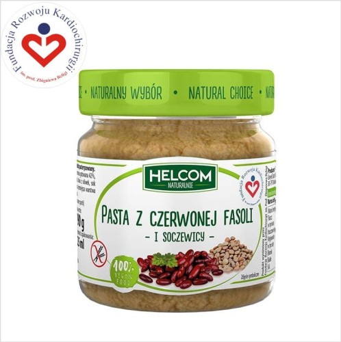 Pasta z czerwonej fasoli i soczewicy Helcom Naturalnie 225ml