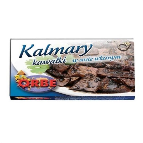 Kalmary kawałki w sosie własnym Orbe 120ml