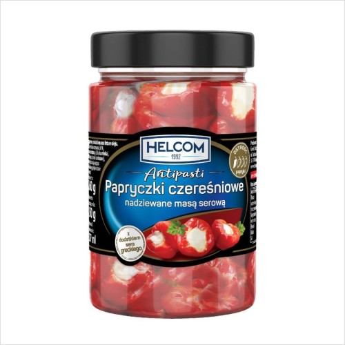 antipasti papryczki czeresniowe nadziewana masa serowa Helcom.jpg