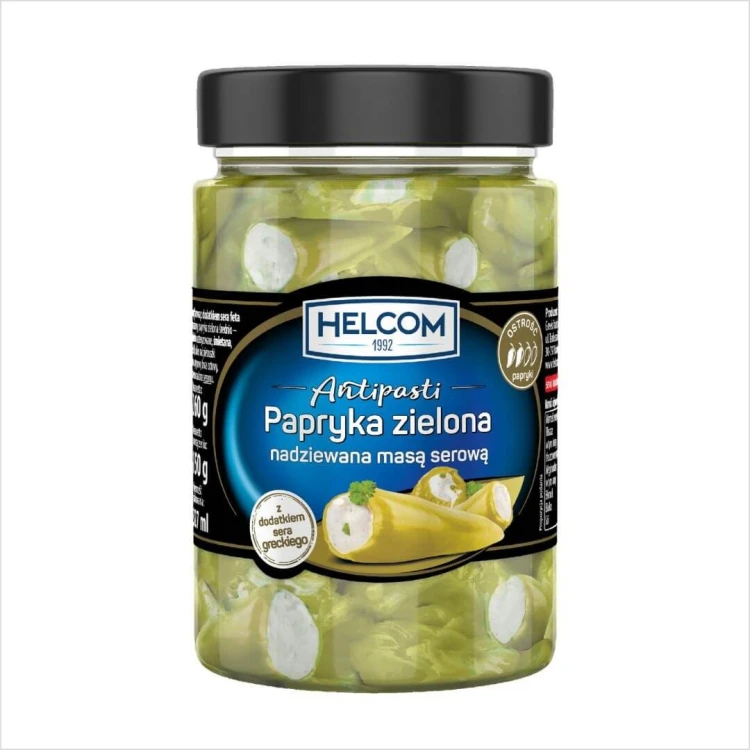 antipasti papryka zielona nadziewana masa serowa Helcom.jpg