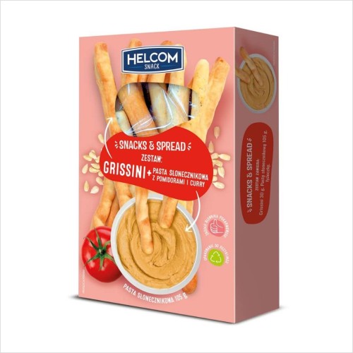grissini, pasta slonecznikowa z pomidorami i curry spread helcom snack.jpg