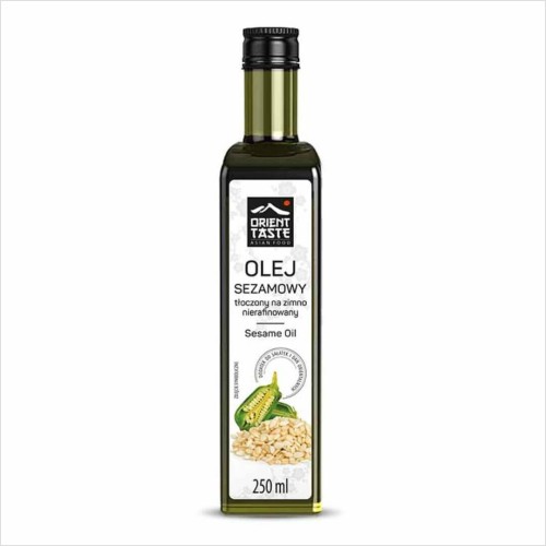 Olej sezamowy tłoczony na zimno nierafinowany 250ml Orient Taste.jpg