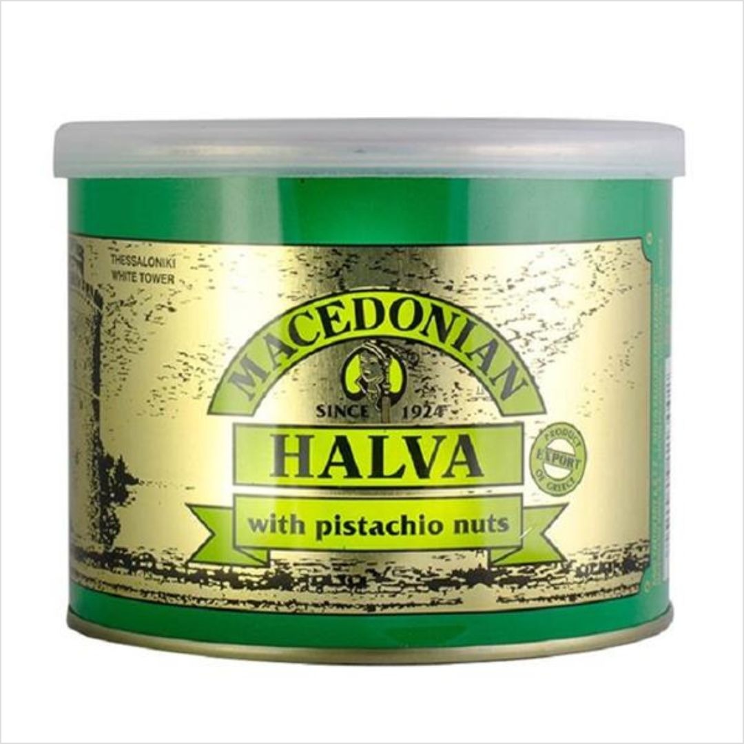 Chałwa sezamowa z pistacjami Haitoglou 500g.jpg