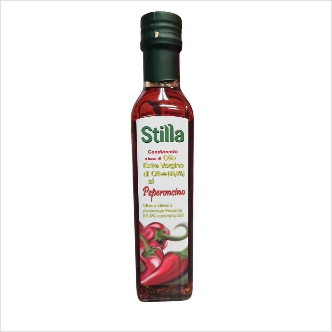 Włoska oliwa Extra Virgin z papryką chilli Stilla 250ml.jpg
