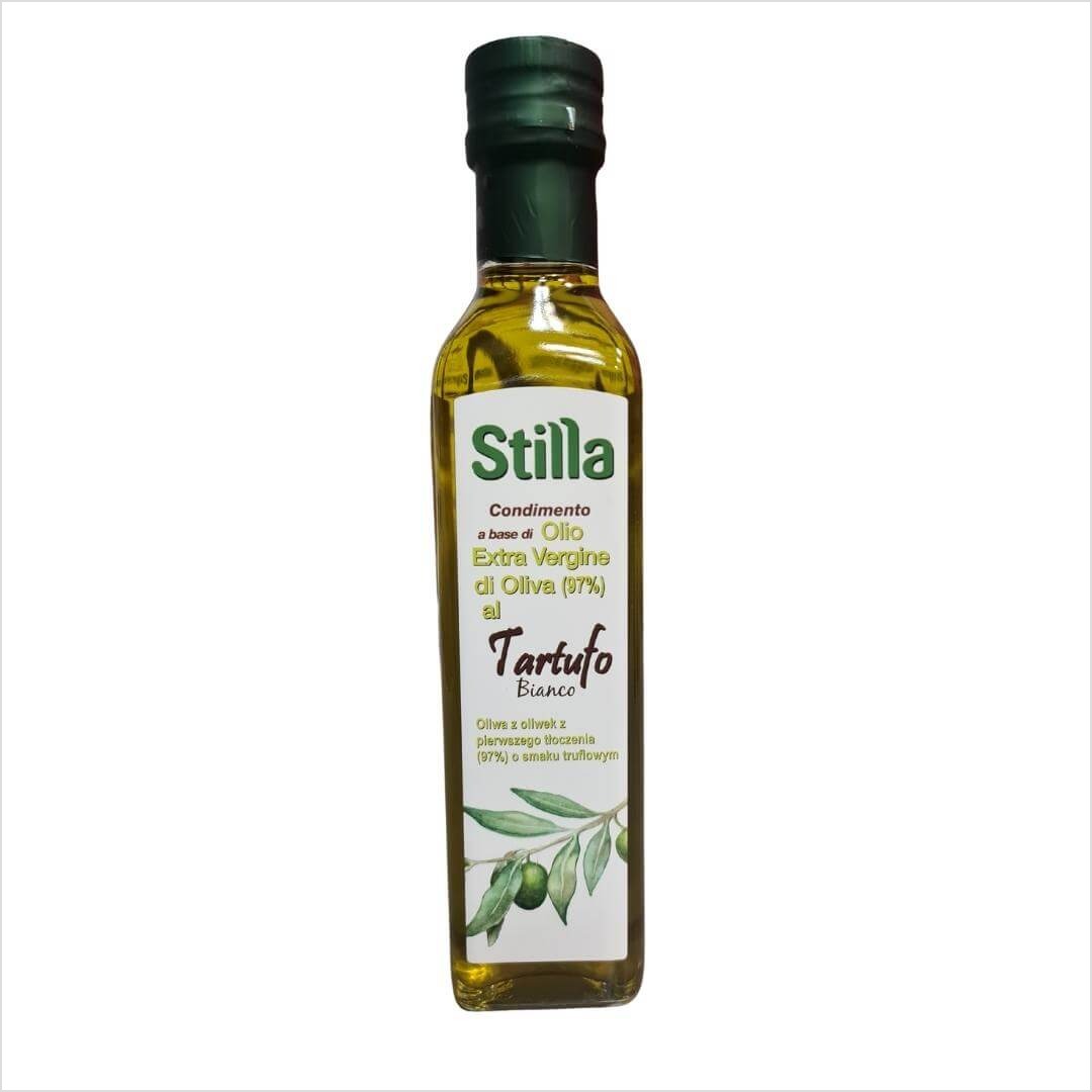 Włoska oliwa Extra Virgin z aromatem białych trufli Stilla 250ml.jpg