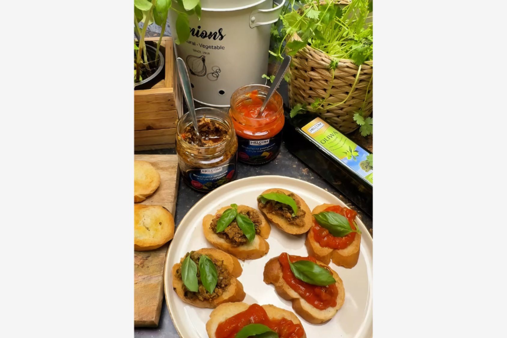 Pomysł na pieczywo z włoskimi bruschettami.